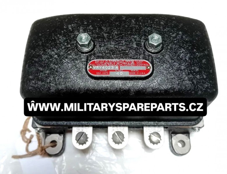 WWW.MILITARYSPAREPARTS.CZ JEEP WILLYS MB FORD GPW RELÉ DOBÍJENI6-12 VOLTU
