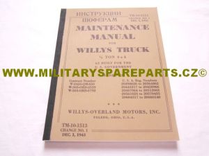 MANUÁL ŘIDIČSKÁ PŘÍRUČKA  K OVLÁDÁNÍ VOZU JEEP WILLYS MB, FORD GPW